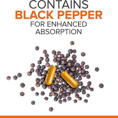 Turmeric Curcumin with Ginger and Black Pepper Extract, 2400mg